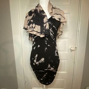 Gypsy 05 Sleeveless Tie Dye Mini w/ Ruched Sides